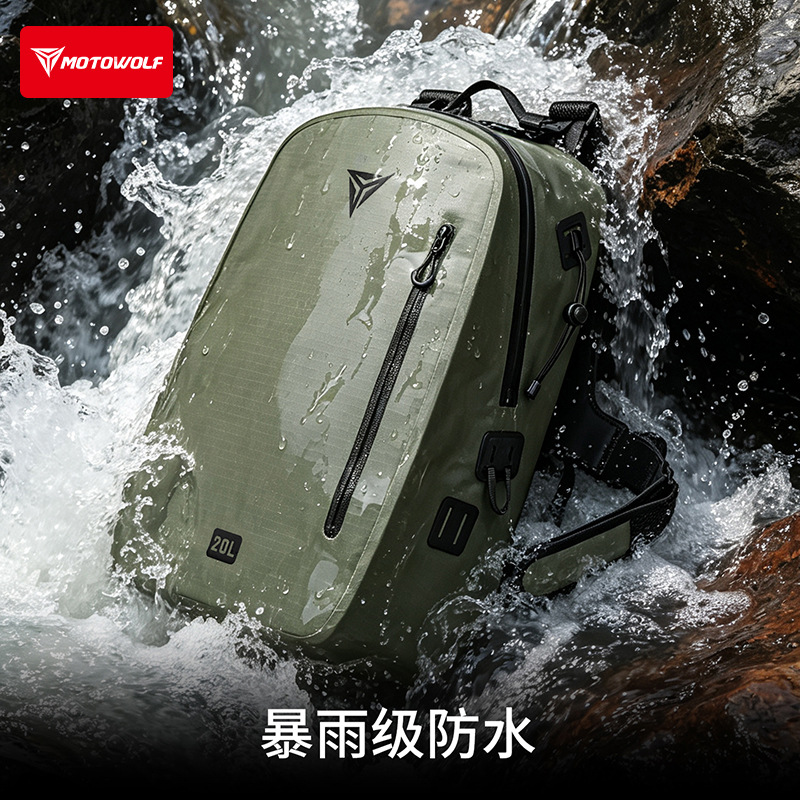 Motorcycle Gear Wholesale - Mochila Impermeable para Motocicleta, Gran Capacidad,