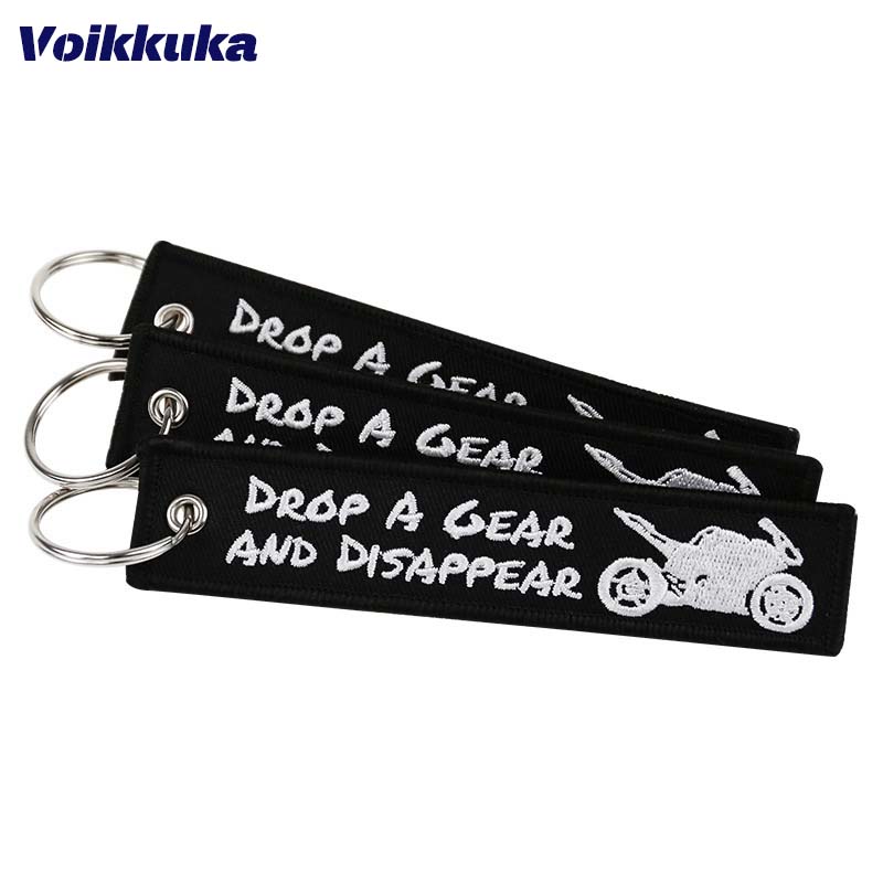Motorcycle Gear Wholesale - Juego de llaveros bordados de doble
