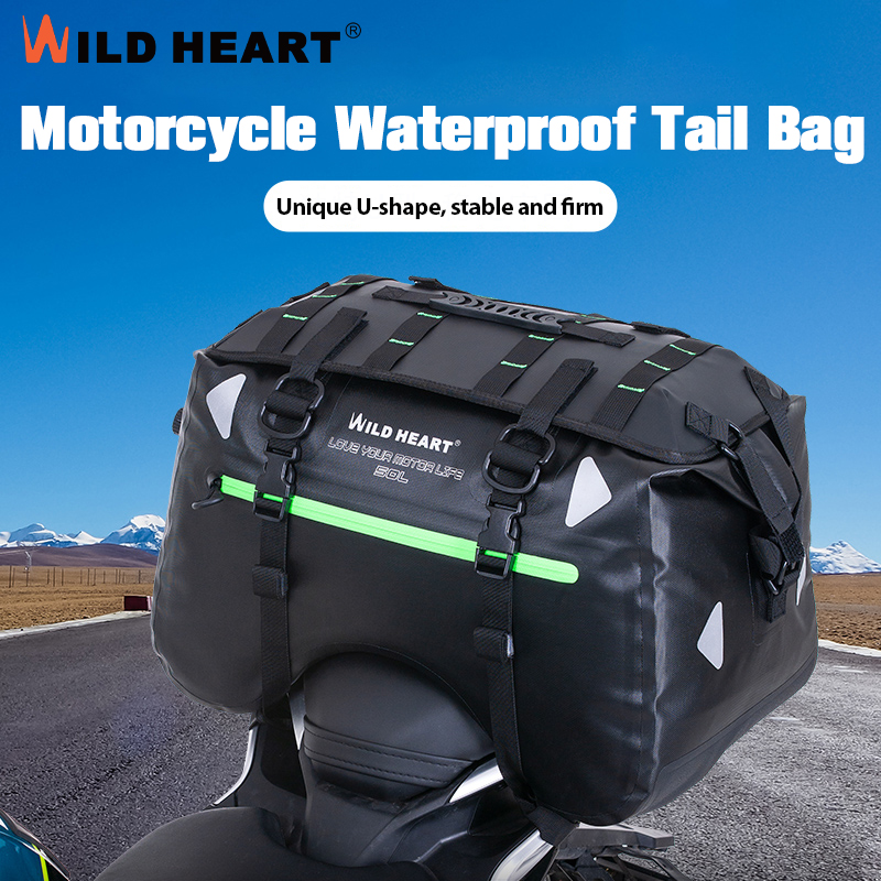 Motorcycle Gear Warehouse - Bolsa Trasera Impermeable para Motocicleta, 50L