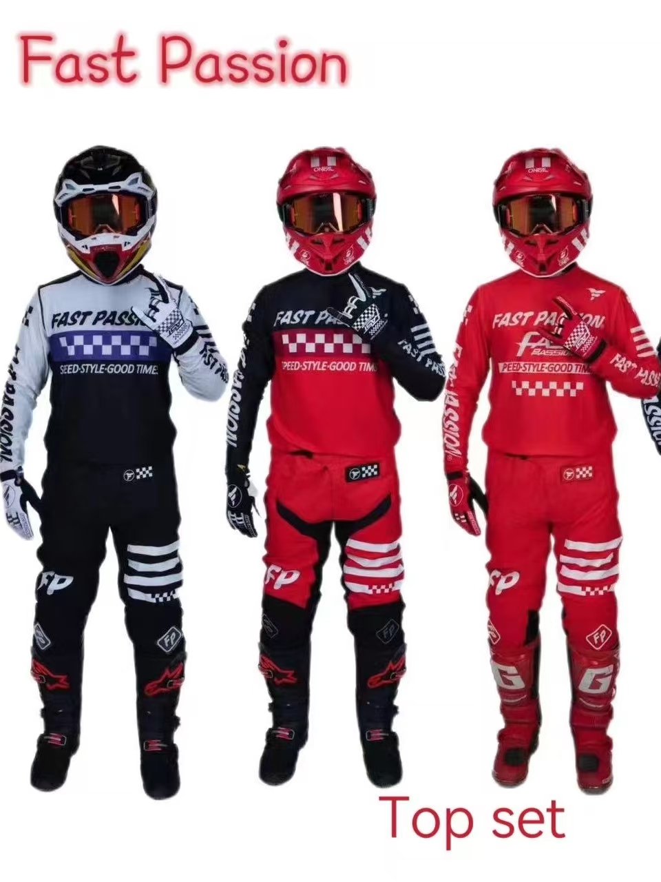 Motorcycle Gear Full Set - 2025 fastpassion para fox Motocross Gear