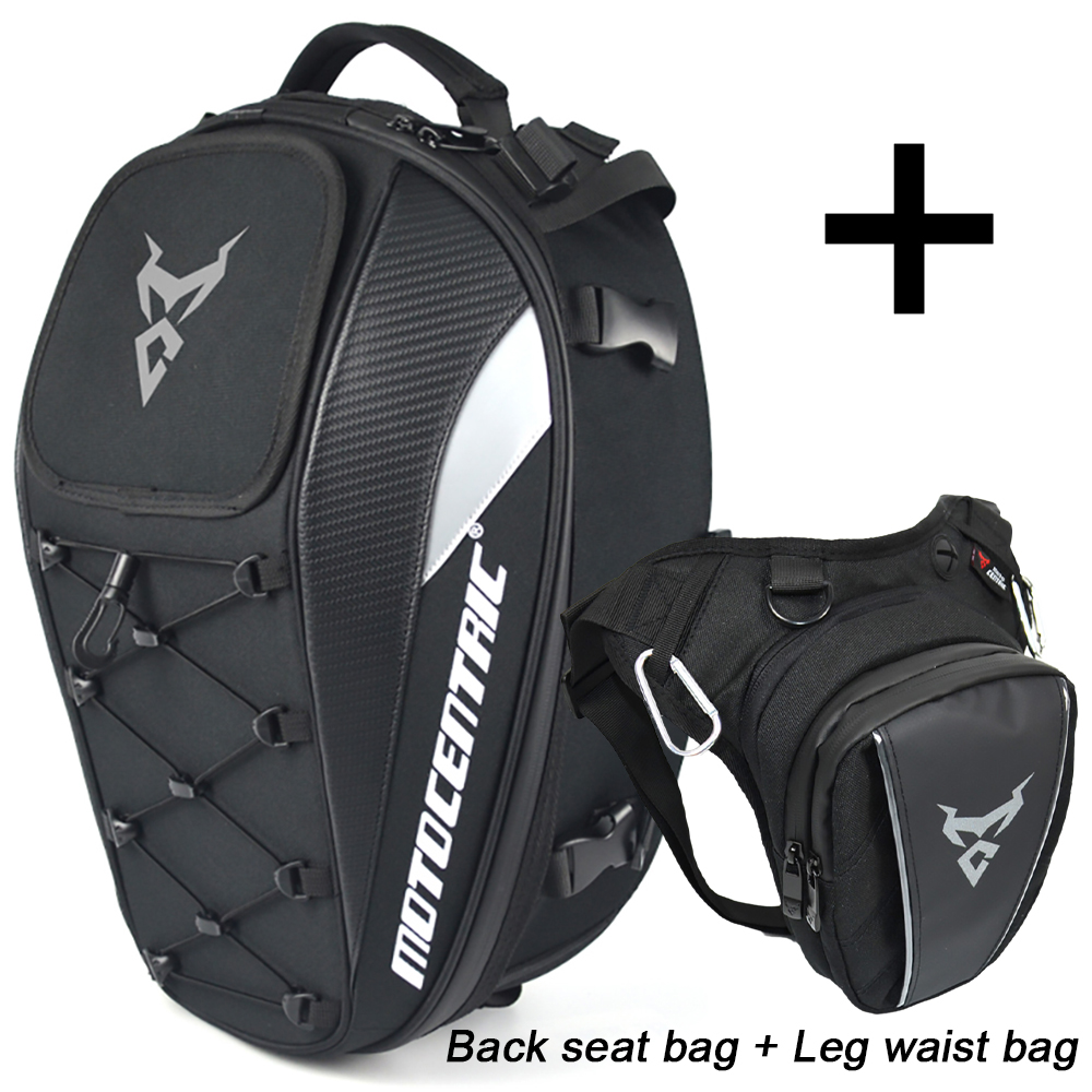 Motorcycle Gear Warehouse - MOTOCENTRIC-bolsa trasera impermeable para motocicleta, bolsa