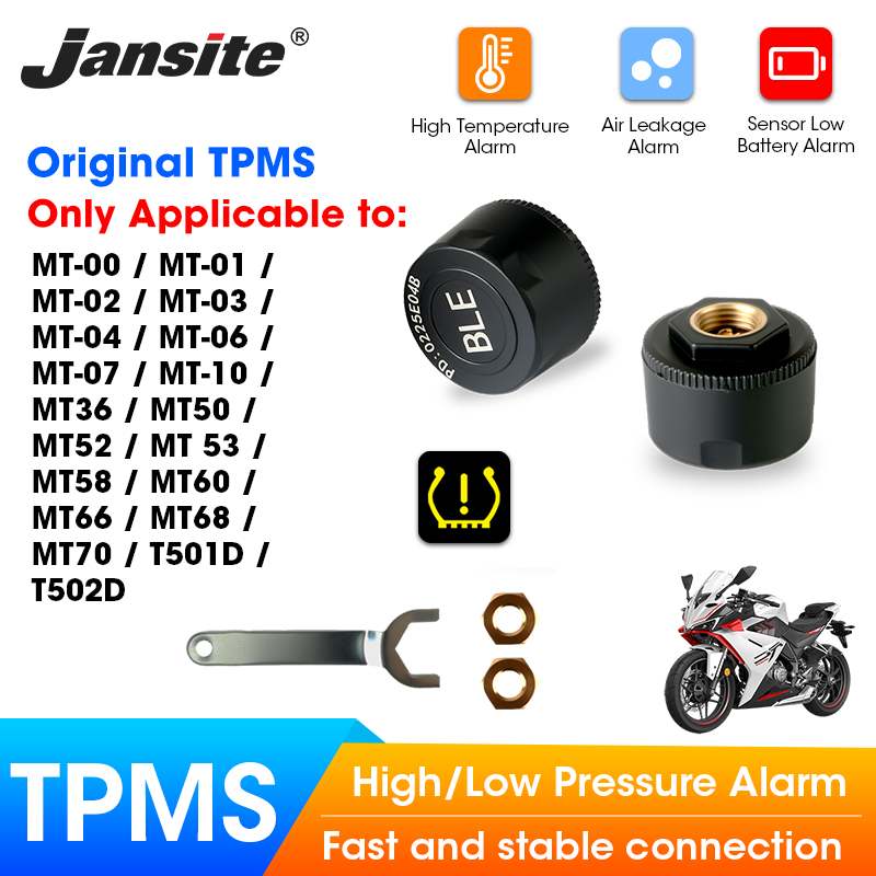 Tyre Pressure Gauge - Jansite motocicletas TPMS diseñado para modelo