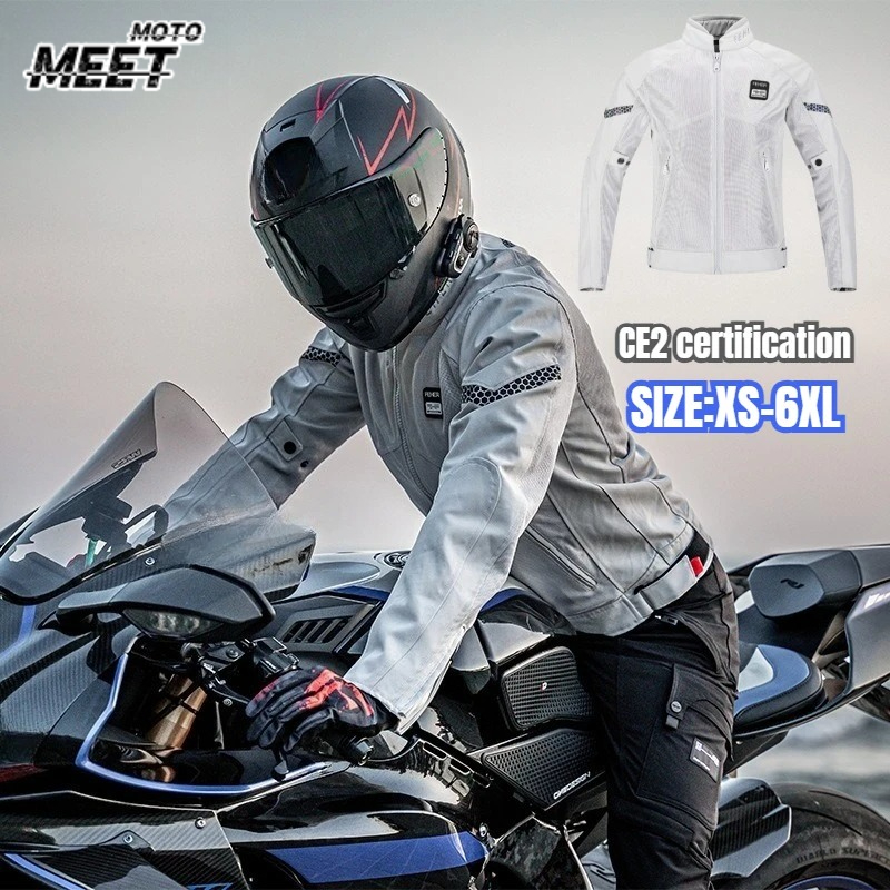 Motorcycle Gear Outfit - Chaqueta de Motocicleta de Verano, Protector
