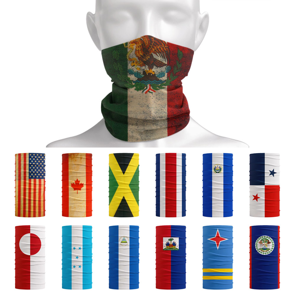 Motorcycle Gear Women - Bandana con banderas nacionales de América