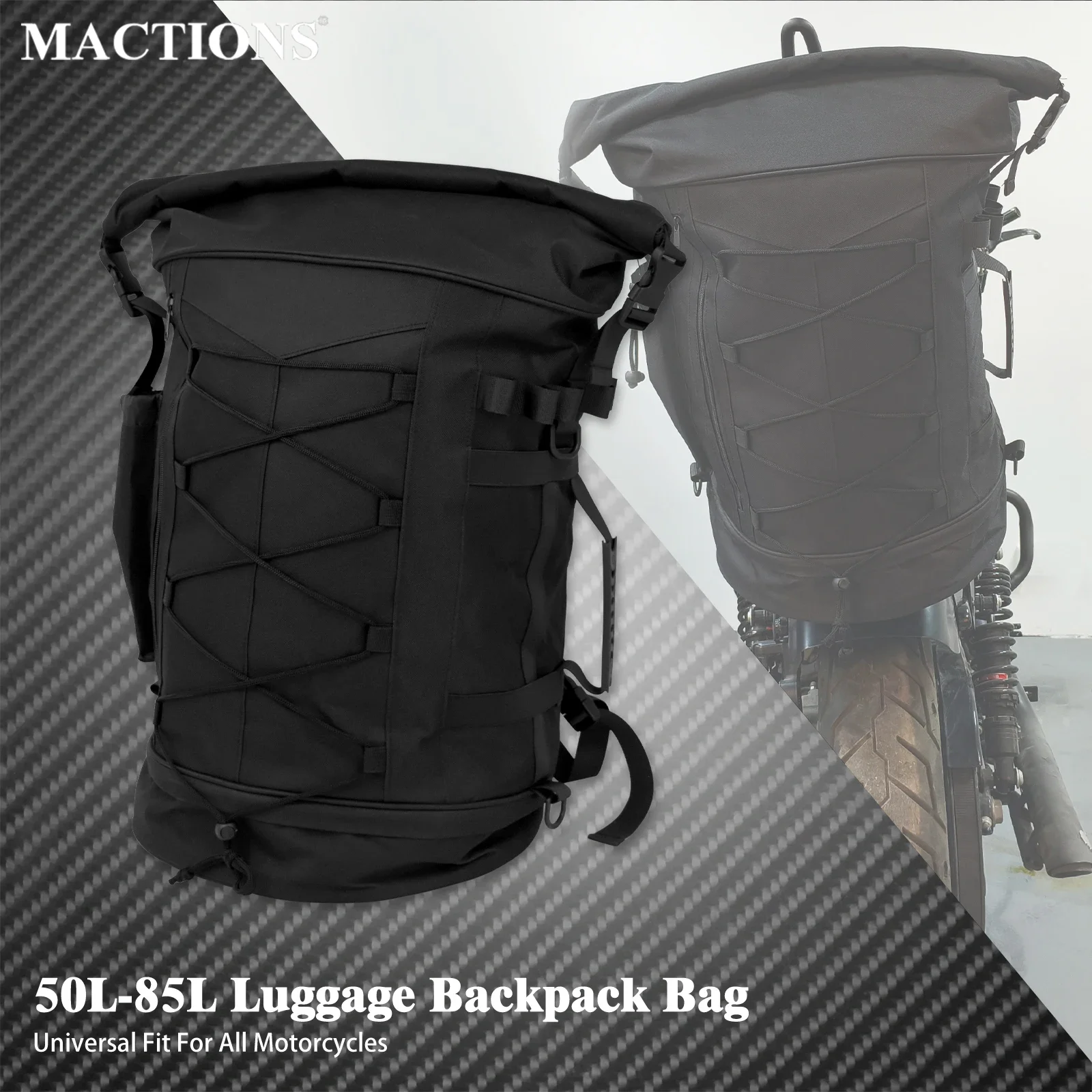 Motorcycle Gear Warehouse - Mochila Universal para equipaje de motocicleta,