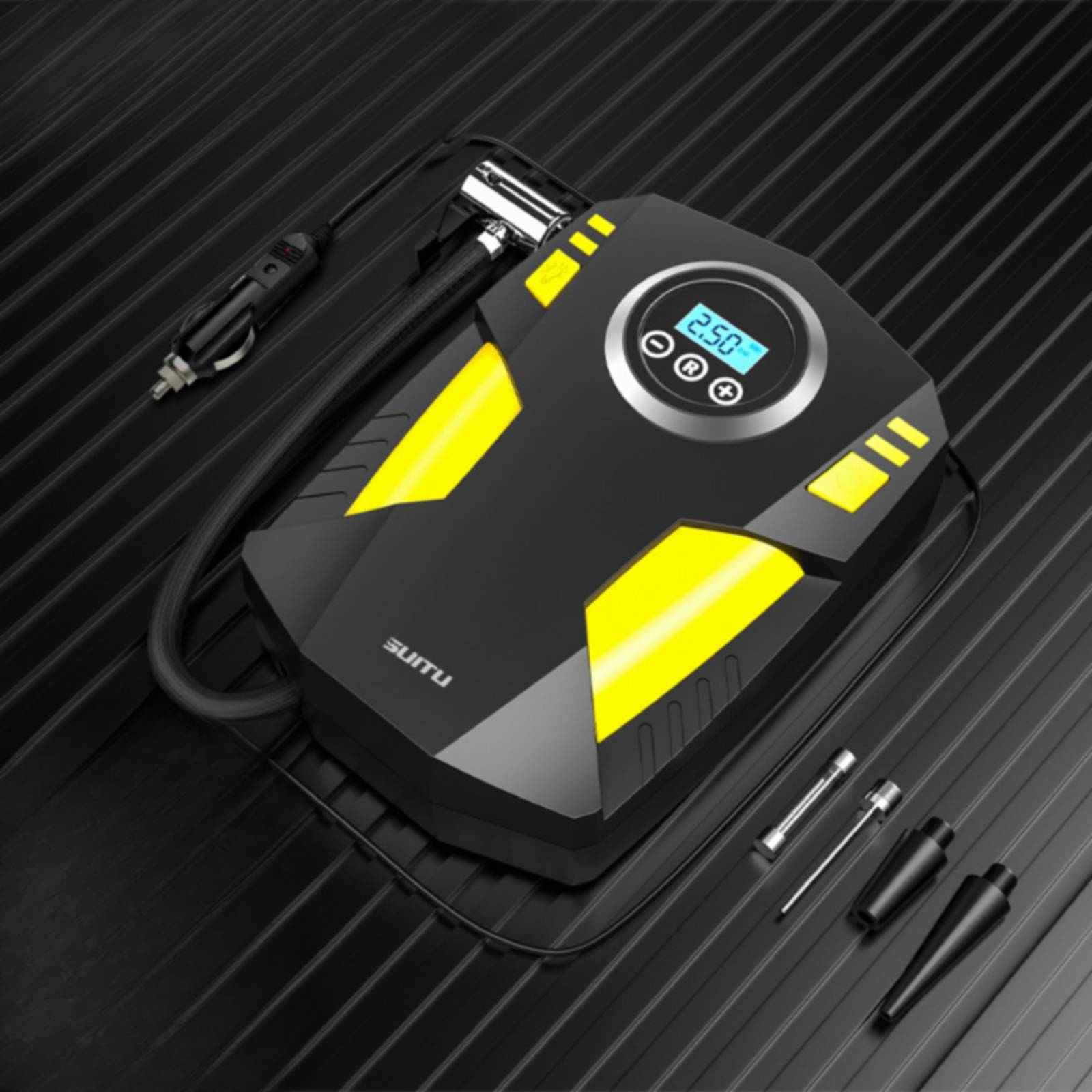 Compresor de Aire Portátil con - Tyre Pressure Gauge reseña y precio