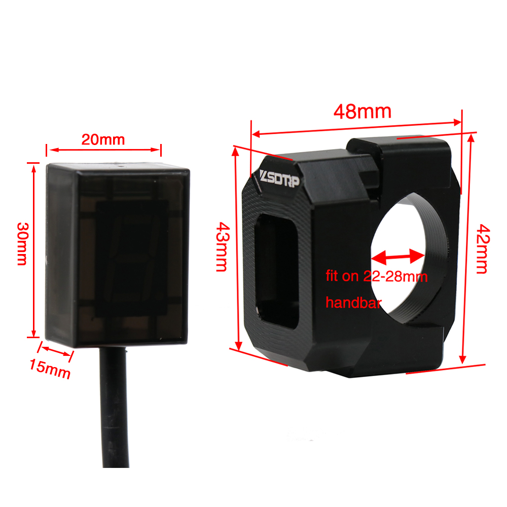 ZSDTRP Indicador de marcha dig - Motorcycle Gear Holder reseña y precio