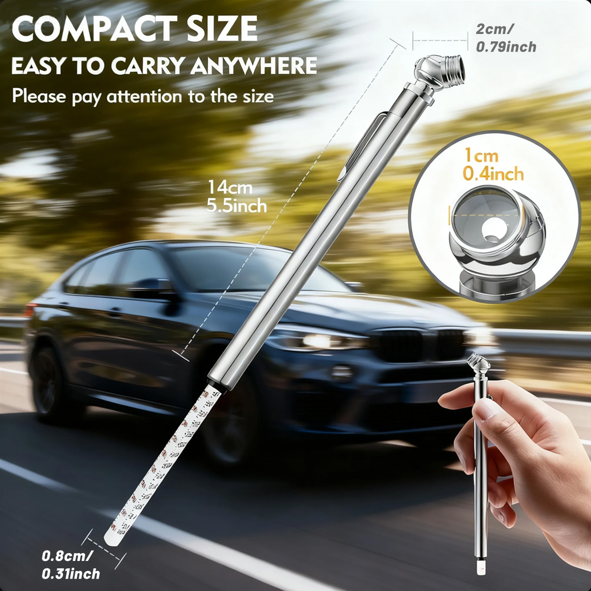 Manómetro de Presión de Neumát - Tyre Pressure Gauge reseña y precio